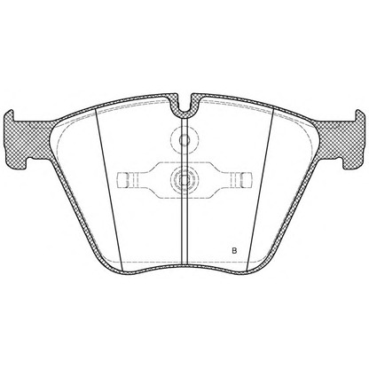 Photo Kit de plaquettes de frein, frein à disque OPEN PARTS BPA141900