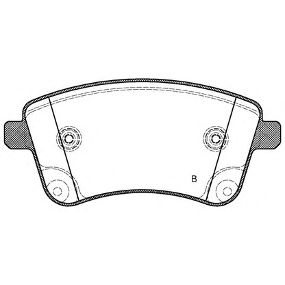 Foto Bremsbelagsatz, Scheibenbremse OPEN PARTS BPA143502