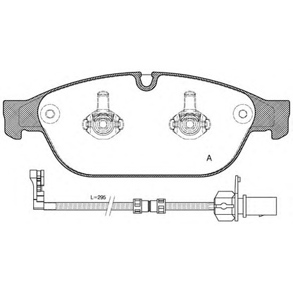 Foto Kit pastiglie freno, Freno a disco OPEN PARTS BPA144102