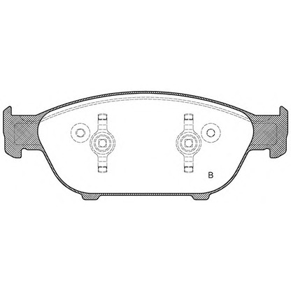 Foto Bremsbelagsatz, Scheibenbremse OPEN PARTS BPA144102