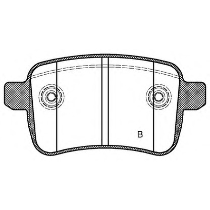 Foto Bremsbelagsatz, Scheibenbremse OPEN PARTS BPA145002