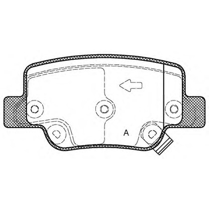 Photo Brake Pad Set, disc brake OPEN PARTS BPA145202