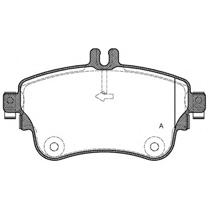 Foto Kit pastiglie freno, Freno a disco OPEN PARTS BPA148708