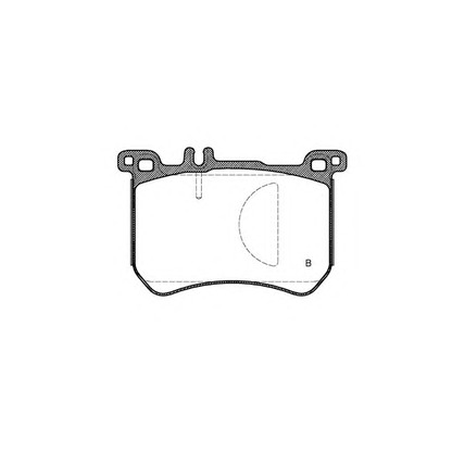 Foto Bremsbelagsatz, Scheibenbremse OPEN PARTS BPA153300