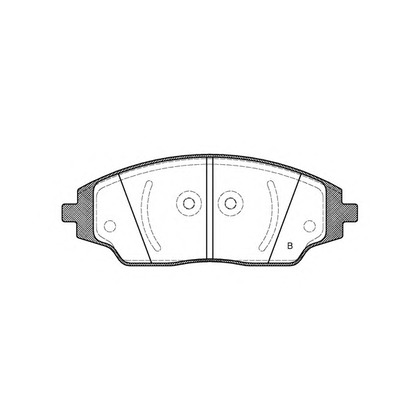 Фото Комплект тормозных колодок, дисковый тормоз OPEN PARTS BPA153702