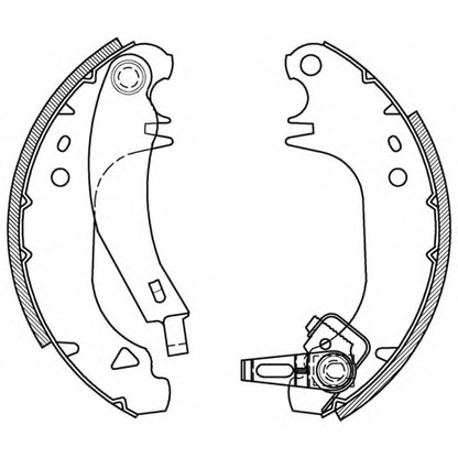 Photo Brake Shoe Set OPEN PARTS BSA202500