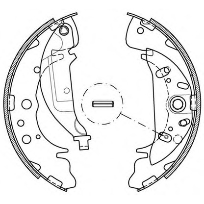 Photo Brake Shoe Set OPEN PARTS BSA203600