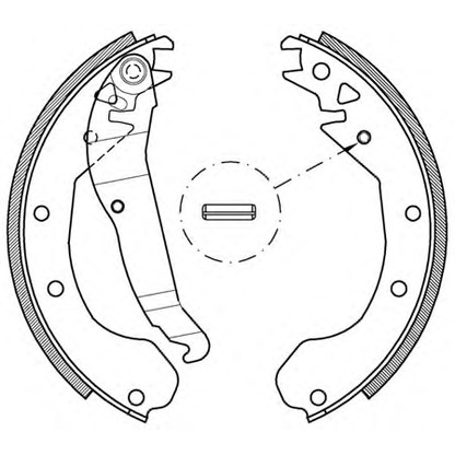 Photo Brake Shoe Set OPEN PARTS BSA203700