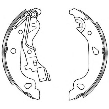 Zdjęcie Zesatw szczęk hamulcowych OPEN PARTS BSA204200