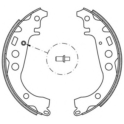 Zdjęcie Zesatw szczęk hamulcowych OPEN PARTS BSA204400