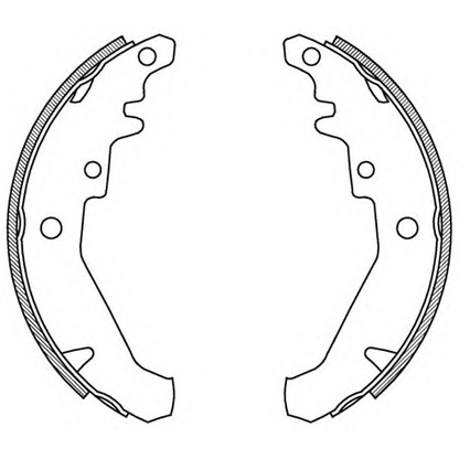 Photo Brake Shoe Set OPEN PARTS BSA206900