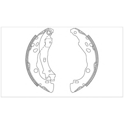 Photo Brake Shoe Set OPEN PARTS BSA208000