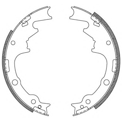 Zdjęcie Zesatw szczęk hamulcowych OPEN PARTS BSA210500