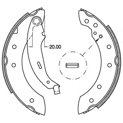 Фото Комплект тормозных колодок OPEN PARTS BSA211100