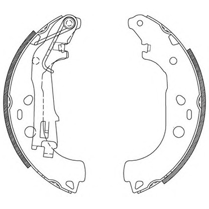 Zdjęcie Zesatw szczęk hamulcowych OPEN PARTS BSA211500