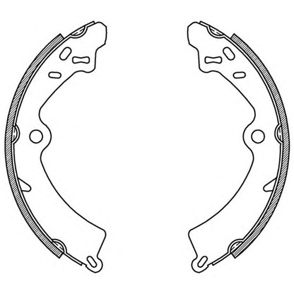 Zdjęcie Zesatw szczęk hamulcowych OPEN PARTS BSA214000