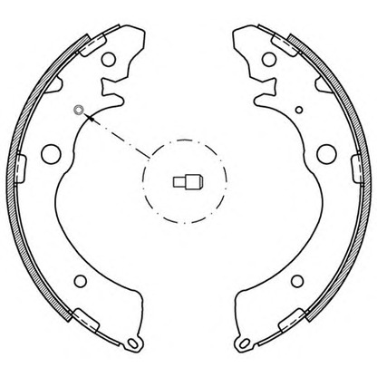 Photo Brake Shoe Set OPEN PARTS BSA214300