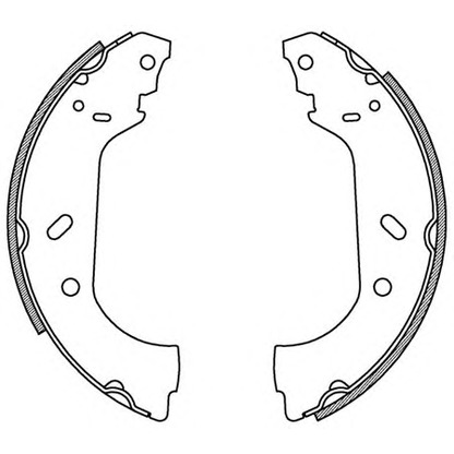 Zdjęcie Zesatw szczęk hamulcowych OPEN PARTS BSA215800