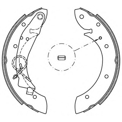 Zdjęcie Zesatw szczęk hamulcowych OPEN PARTS BSA216000