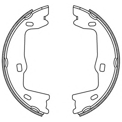 Zdjęcie Zesatw szczęk hamulcowych, hamulec postojowy OPEN PARTS BSA217600