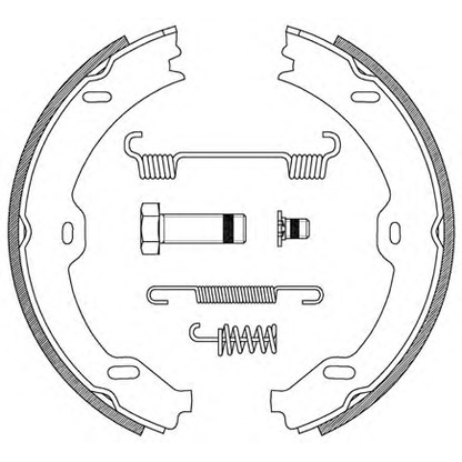 Foto Bremsbackensatz, Feststellbremse OPEN PARTS BSA219000