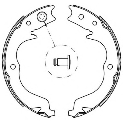 Foto Bremsbackensatz, Feststellbremse OPEN PARTS BSA221900