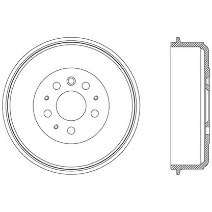 Photo Brake Drum OPEN PARTS BAD901310