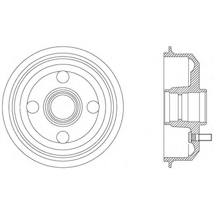 Photo Brake Drum OPEN PARTS BAD901640