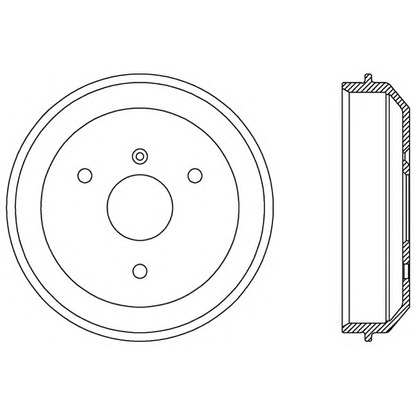 Photo Brake Drum OPEN PARTS BAD905510