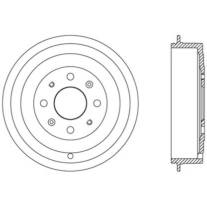 Photo Brake Drum OPEN PARTS BAD906510