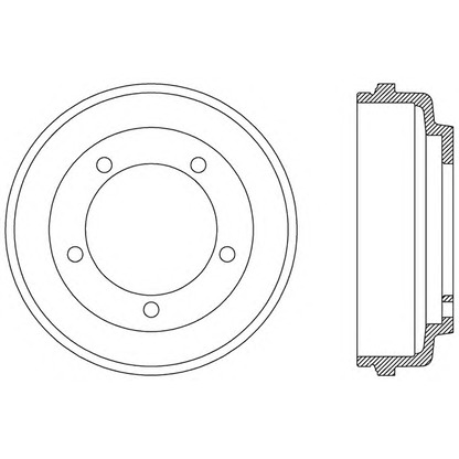 Photo Brake Drum OPEN PARTS BAD907510