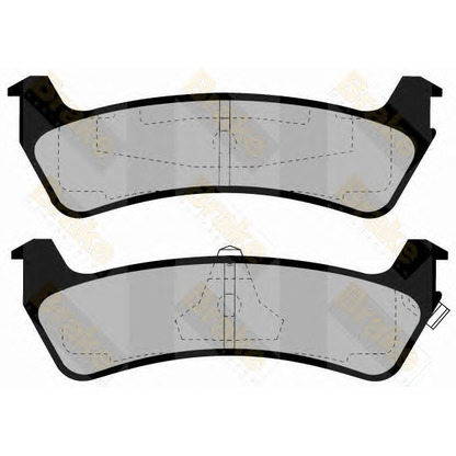 Фото Комплект тормозных колодок, дисковый тормоз Brake ENGINEERING PA1151