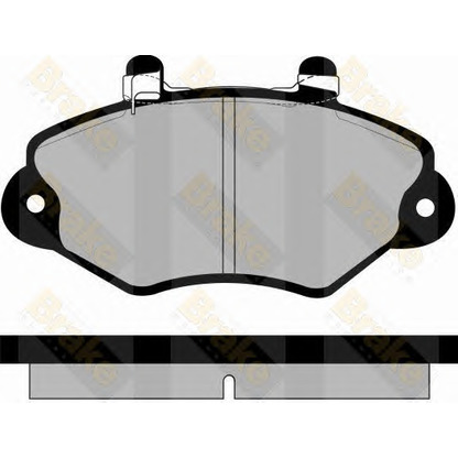 Фото Комплект тормозных колодок, дисковый тормоз Brake ENGINEERING PA1194