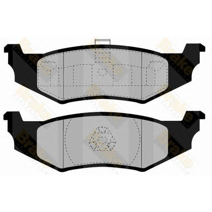 Фото Комплект тормозных колодок, дисковый тормоз Brake ENGINEERING PA1331