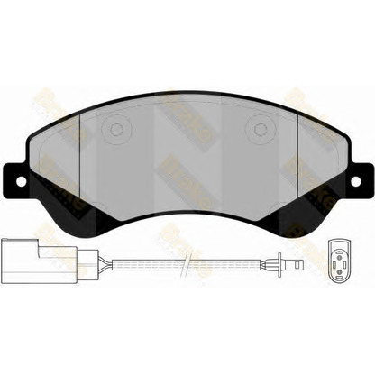 Фото Комплект тормозных колодок, дисковый тормоз Brake ENGINEERING PA1699