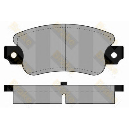 Фото Комплект тормозных колодок, дисковый тормоз Brake ENGINEERING PA229