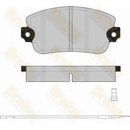 Photo Brake Pad Set, disc brake Brake ENGINEERING PA256