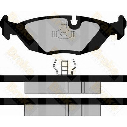 Foto Bremsbelagsatz, Scheibenbremse Brake ENGINEERING PA393