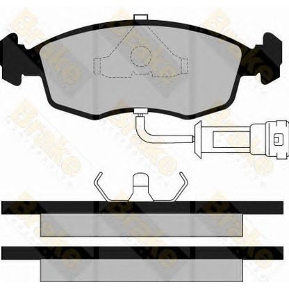 Zdjęcie Zestaw klocków hamulcowych, hamulce tarczowe Brake ENGINEERING PA408