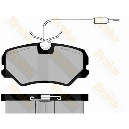 Фото Комплект тормозных колодок, дисковый тормоз Brake ENGINEERING PA493