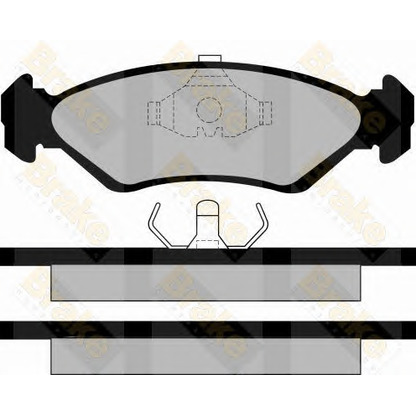 Photo Brake Pad Set, disc brake Brake ENGINEERING PA517