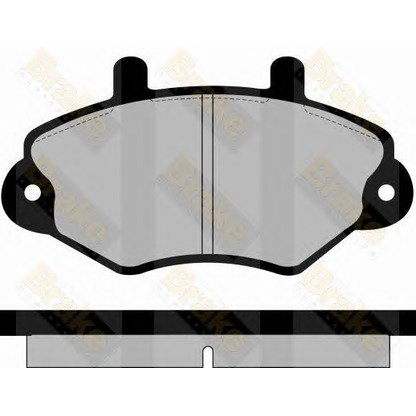 Фото Комплект тормозных колодок, дисковый тормоз Brake ENGINEERING PA706