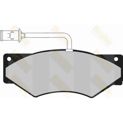 Фото Комплект тормозных колодок, дисковый тормоз Brake ENGINEERING PA968