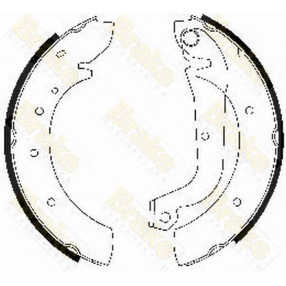 Foto Juego de zapatas de frenos Brake ENGINEERING SH1207