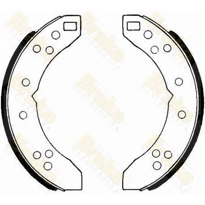 Zdjęcie Zesatw szczęk hamulcowych Brake ENGINEERING SH2017