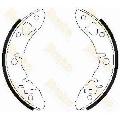 Zdjęcie Zesatw szczęk hamulcowych Brake ENGINEERING SH2028