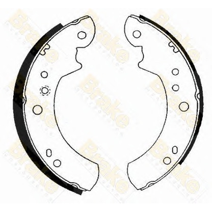 Zdjęcie Zesatw szczęk hamulcowych Brake ENGINEERING SH2222