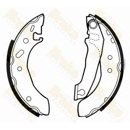 Photo Brake Shoe Set Brake ENGINEERING SH2253