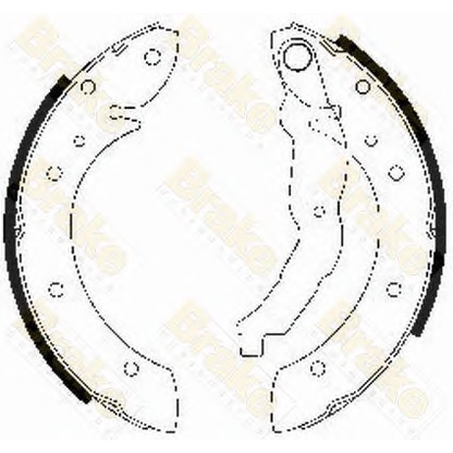 Zdjęcie Zesatw szczęk hamulcowych Brake ENGINEERING SH2483