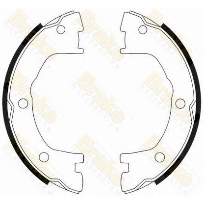 Photo Jeu de mâchoires de frein, frein de stationnement Brake ENGINEERING SH2556